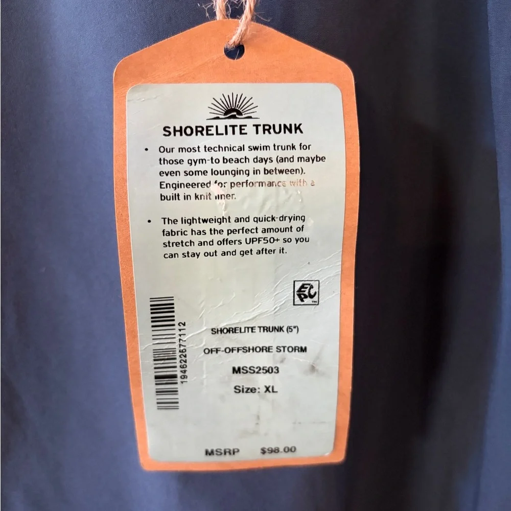 Faherty Shorelite 5” swim trunks Men’s XL